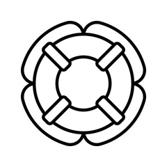 Lifebuoy icon. sign for mobile concept and web design. vector illustration