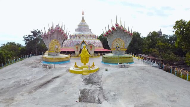 Wat Phra Phutthabat Phufaet, the beauty of architecture, Na Siew Subdistrict, Mueang District, Chaiyaphum Province ,thailand