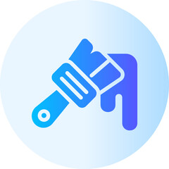 paint brush gradient icon