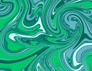 Abstract Liquified green tone Background
