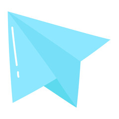 rocket paper innovation fly plane concept mail post gradient icon