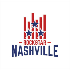 ROCKSTAR, illustration typography. perfect for t shirt design