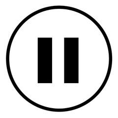 Paused circle icon 