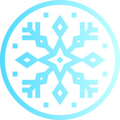 ice gradient line icon