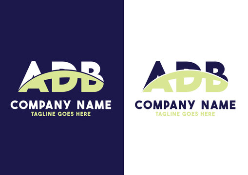 Letter ADB logo design vector template, ADB logo