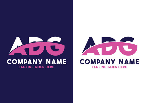 Letter ADG logo design vector template, ADG logo