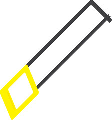 Hacksaw vector cartoon illustration with eps.10