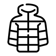jacket line icon