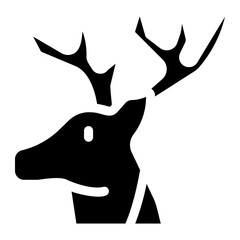 deer glyph icon