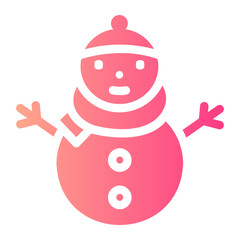 snowman gradient icon