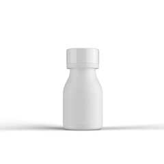 Supplement Plastic Bottle 3D Rendering