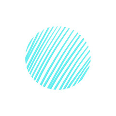 circle pattern line_blue aqua