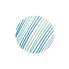 circle pattern line_blue shade