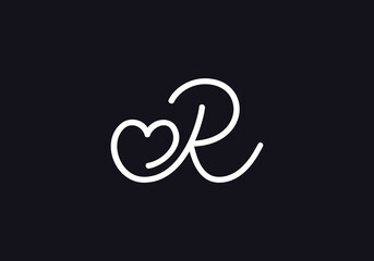 Fototapeta premium Love sign logo design Love and heart icon and symbol design