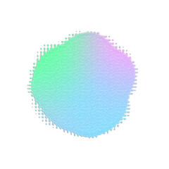 Abstract transparent glitch art texture element.