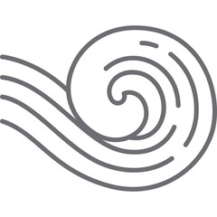 asia and oriental water ocean wave line pattern design elements