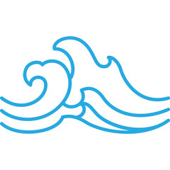 asia and oriental water ocean wave line pattern design elements