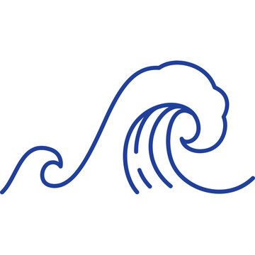 asia and oriental water ocean wave line pattern design elements