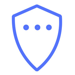 more shield technology protection line icon