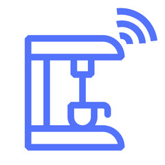 machinecoffee machine internet of things line icon