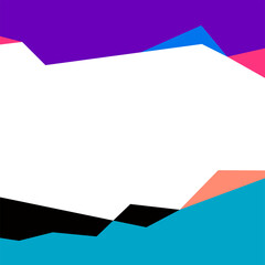 Colorful geometric abstract background for social media feed