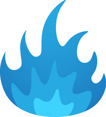 Blue smoke on a white background.