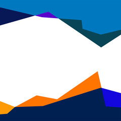 Colorful geometric abstract background for social media feed