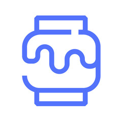 smore food and restaurant cookie dessert chocolate line icon