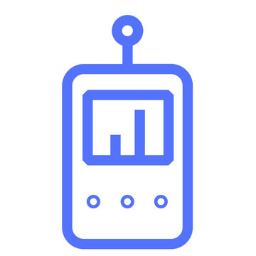 space actinometer monitor action action monitor technology line icon