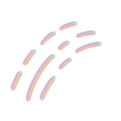 pastel oil paint cutie element three dash line