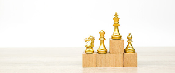 Fototapeta na wymiar King chess pieces stand with team in vertical concepts of challenge of leader business teamwork volunteer or wining and leadership strategic plan and risk management or team player.