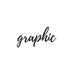 Fototapeta na wymiar graphics signature logo design 