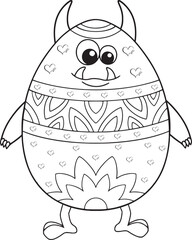 Cute Monster Coloring Book for Kids KDP Interiors|.100% vector for t shirt, pillow, mug, sticker and other Printing media.Jesus christian saying EPS Digital Prints file.
