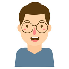 man with happy emotion