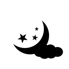 Night icon in isolated on background. symbol for your web site design Night icon logo, app, Night icon Vector illustration.
