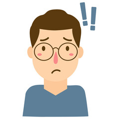 sad man illustration