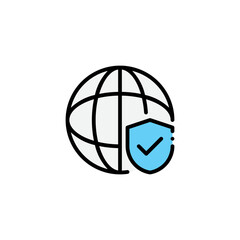 Naklejka premium internet security icon