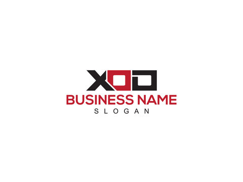 Typography XOO x o o Three Letter Logo