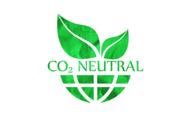 reducing CO2 emissions to stop climate change. green energy background	