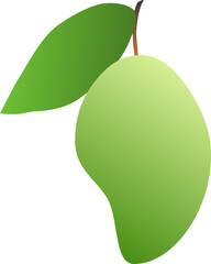 mango green with leaves