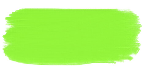 neon green line oil paint brush