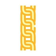 cable chain color icon vector. cable chain sign. isolated symbol illustration