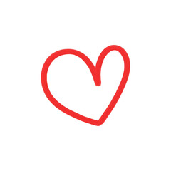 Doodle heart oil paint 