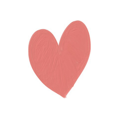 Doodle heart oil paint 