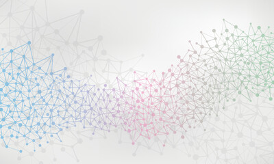 Vector abstract background with molecular structure