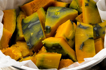 蒸かしカボチャ