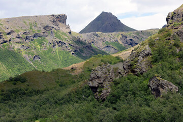 Fototapeta na wymiar Thorsmörk in the south of Iceland