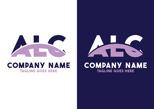 Letter ALC logo design vector template, ALC logo