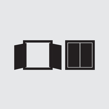icon design of window open and window close.