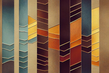 Fototapeta premium Abstract stripes seamless pattern